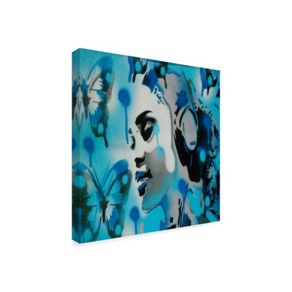 Abstract Graffiti 'Butterfly Dreams' Canvas Art,24x24